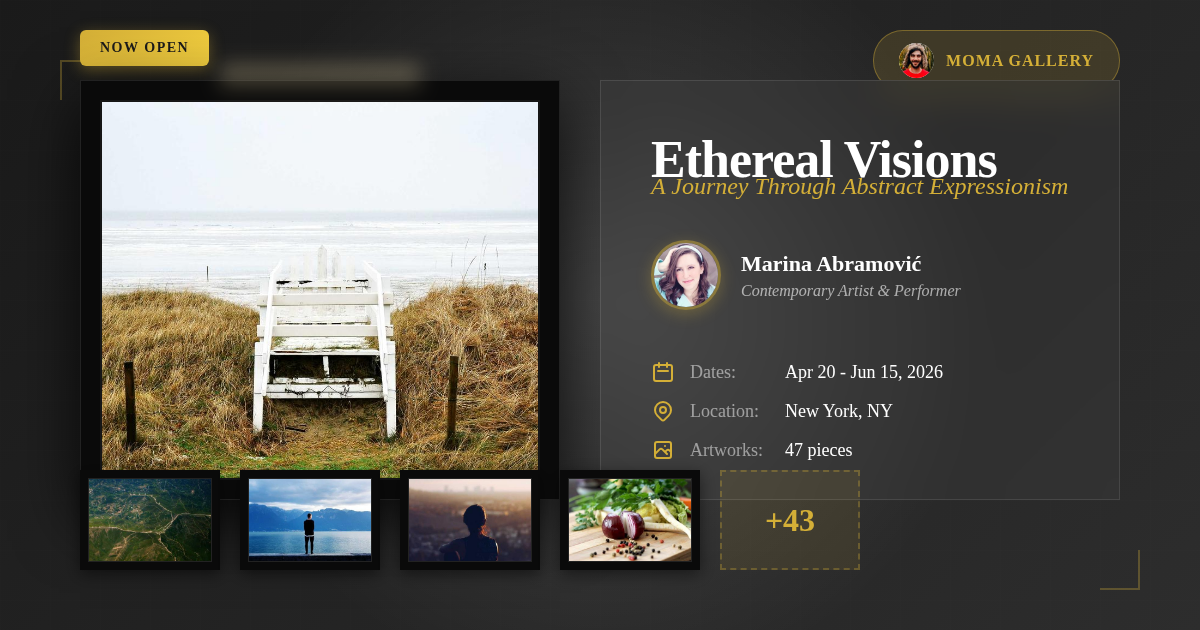 art-exhibition template preview