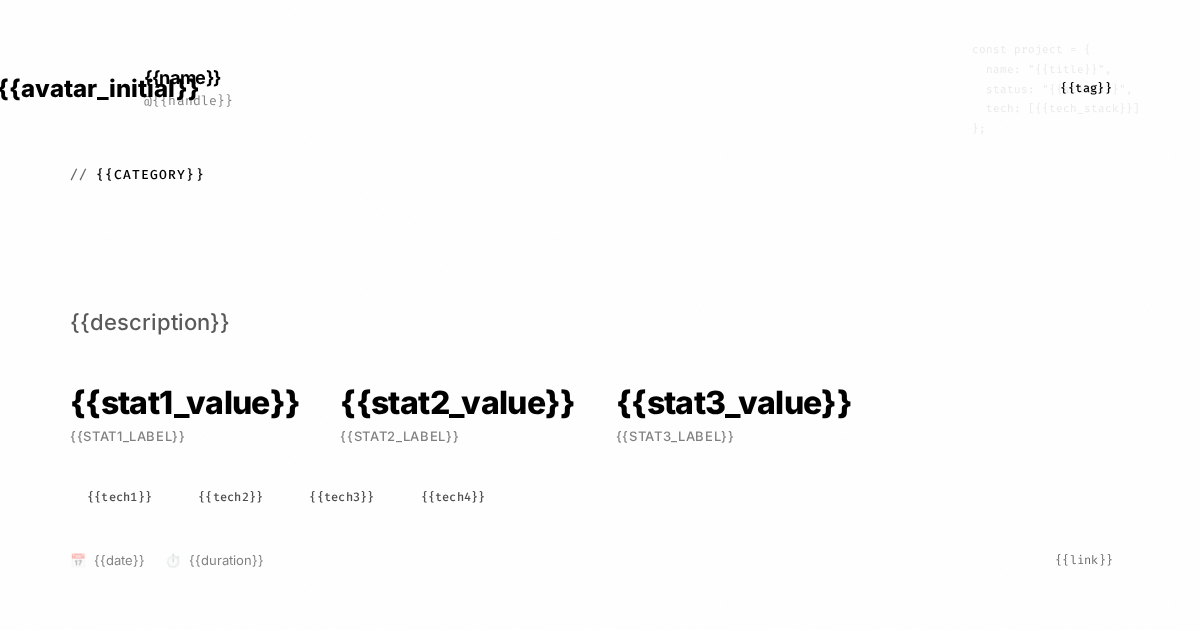 dev-portfolio template preview