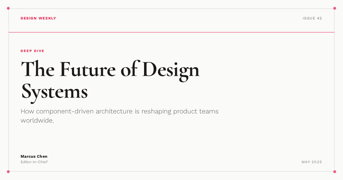 editorial template preview
