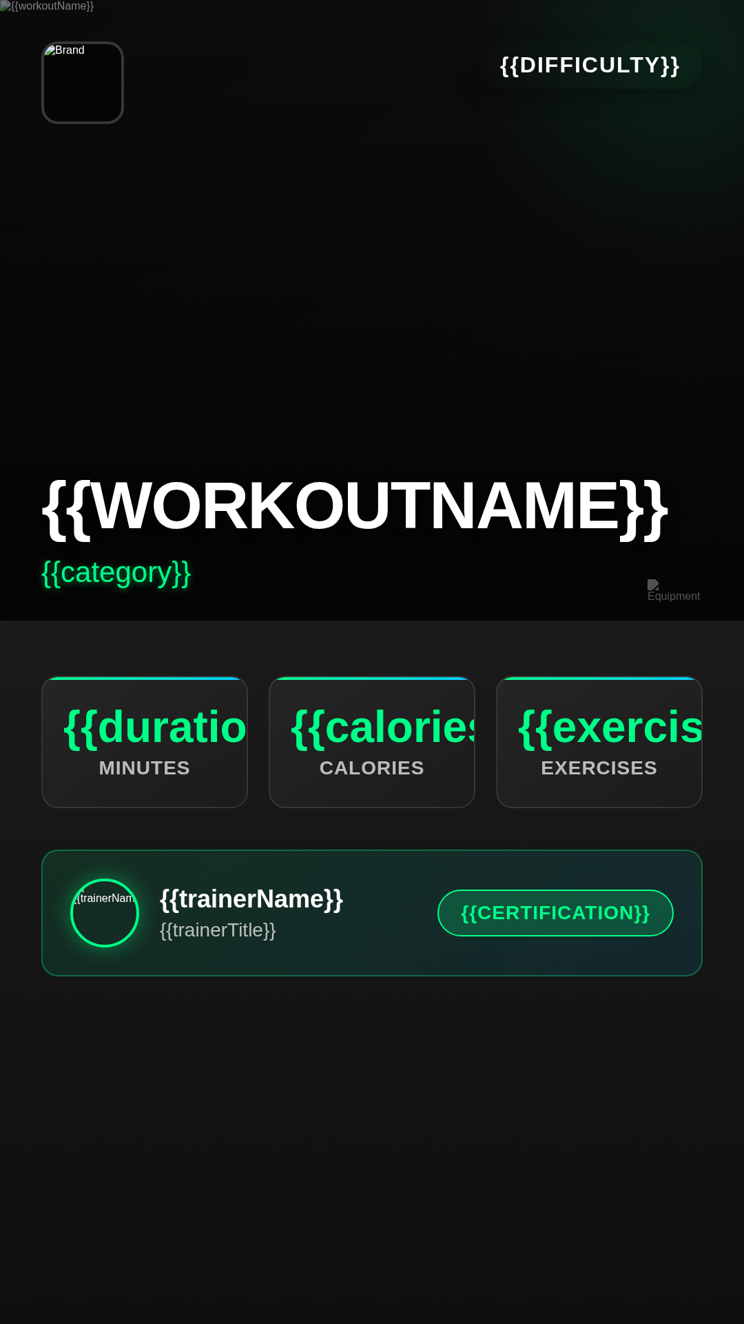 fitness-workout template preview