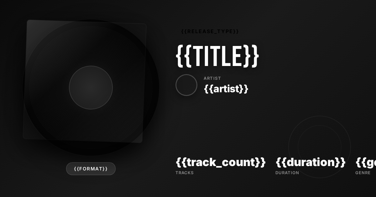 music-album template preview