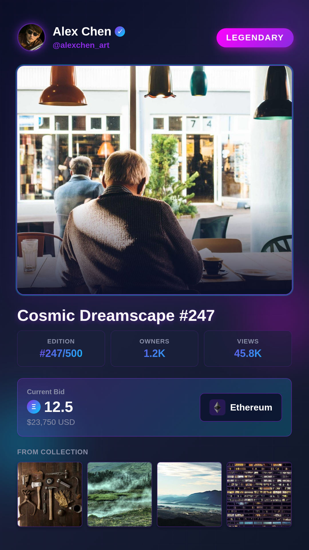 nft-showcase template preview