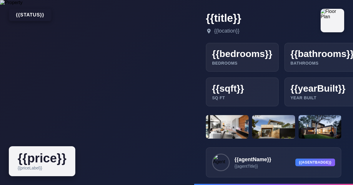 real-estate-property template preview