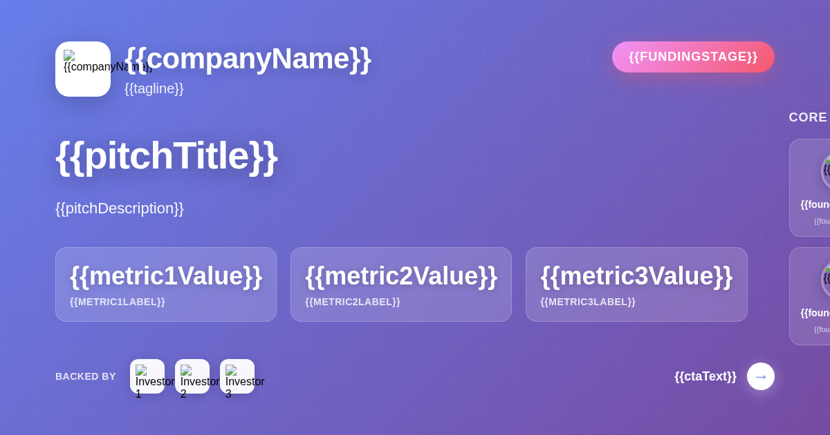 startup-pitch template preview