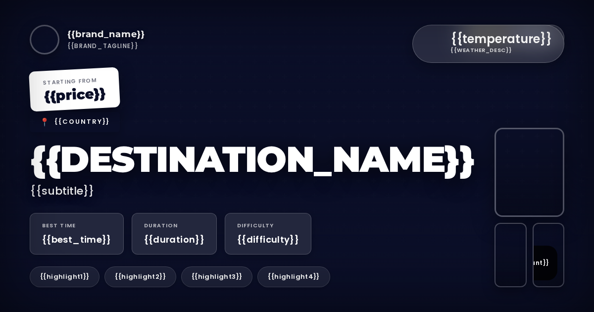 travel-destination template preview